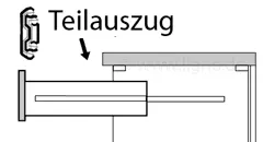 Kugelführung Teilauszug