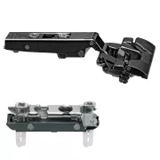 Blum Scharnier gedämpft inkl. Platte, Küche 110 Grad, 71B3590 177H3100E schwarz