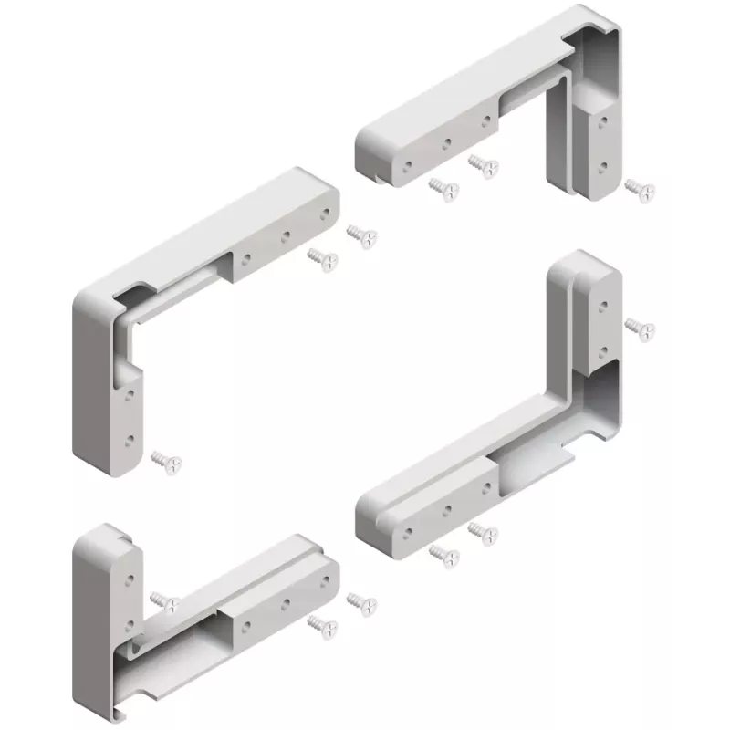 Eckteile zu Alu-Glasrahmenprofil ANKOR 19/27 