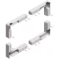 Eckteile zu Alu-Glasrahmenprofil ANKOR 19/27 