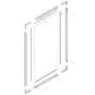 Eckteile zu Alu-Glasrahmenprofil ANKOR 30 