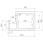 Aluminium Glasrahmenprofil ANKOR 27 