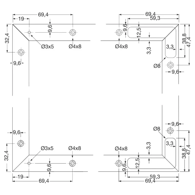 Aluminium Glasrahmenprofil ANKOR 27 