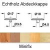 Abdeckkappe aus Echtholz