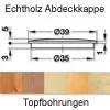 Abdeckkappe aus Echtholz, z.B. für Topfbohrungen
