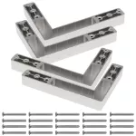 Eckteile zu Alu-Glasrahmenprofil ANKOR 30