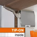 AVENTOS HK-S Hochklappenbeschlag für TIP-ON, grau