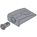 993.0533 Servo-Drive Distanzpuffer + Aufnahme