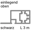 CADRO Oberprofil für einliegende Schiebetür