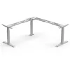 Elektrisches Eck-Tischgestell bis 180 kg belastbar, für 100x400 cm max. Plattengröße - RAL 9006